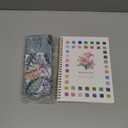 Watercolor Workbook, Water Coloring Book, 12 Different Patterns of Original DIY Designs, 50 Colors Watercolor Paint Set with Palette and Brush, Beginner-Friendly Watercolor Workbooks (Bouquets) (Flowers)