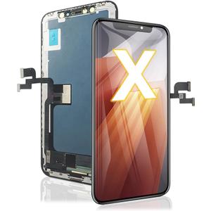 LMQ for iPhone X10 Screen Replacement 5.8 inch Wholesale COF Touch Screen Digitizer Full HD LCD Display Assembly with Waterproof Adhesive for A1865,A1901,A1902(Only iPhone X LCD ScreenNO Tools Kit)