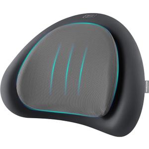 Skechers Lumbar Pillow Premium Memory Foam, Double-Layer-Office Chair Cushion for Tailbone Pain Relief,Butt Pillow for Office Chair,Car seat Cushion,Long Sitting Office Workers,and Car Drivers,Grey