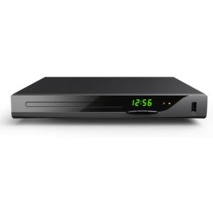 Blu Ray DVD Player, 1080P Home Theater Disc System, Play All DVDs and Region A 1 Blu-Rays, Support Max 128G USB Flash Drive + HDMI/AV/Coaxial Output + Built-in PAL/NTSC with HDMI/AV Cable