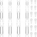 Bilillo 12 Piece Stainless Steel Plate Hangers - 8/12/14 Inch Invisible Heavy Duty Wall Plate Holder with 12 Pieces Wall Hooks for 7.5 to 16 Inch Decorative Plates and Arts (Black)