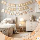 2 x We Can Bearly Wait Baby Shower Banner Burlap Decorations Bear Baby Shower Party Garland Decorations for Boy Girl Gender Reveal Wedding Birthday Party Decor