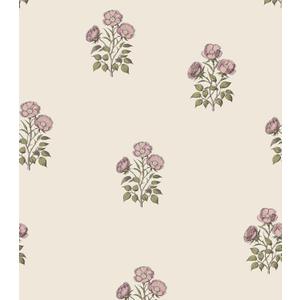 17.3393.7 Vintage Floral Wallpaper Retro Rose Flower Contact Paper for Cabinets Self Adheisve Floral Wallpaper for Bedroom Accent Wall Cabinets (Beige)