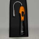 YZLighter Butane Lighter Torch Long Lighter Refillable Lighter Windproof with Visual Fuel Window Flexible Extra Long Torch Lighter for Fireplace Candles (No Butane Included) (Orange, 1 Pack)