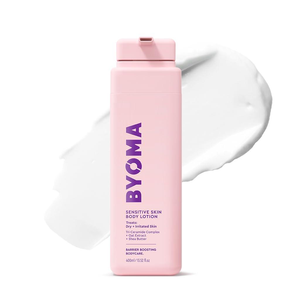 BYOMA Sensitive Body Lotion - For Dry, Irritated Skin - Fragrance-Free Moisturizer with Colloidal Oat & Shea Butter - Soothes & Relieves Itching - Skin Barrier Support - 13.52 fl oz