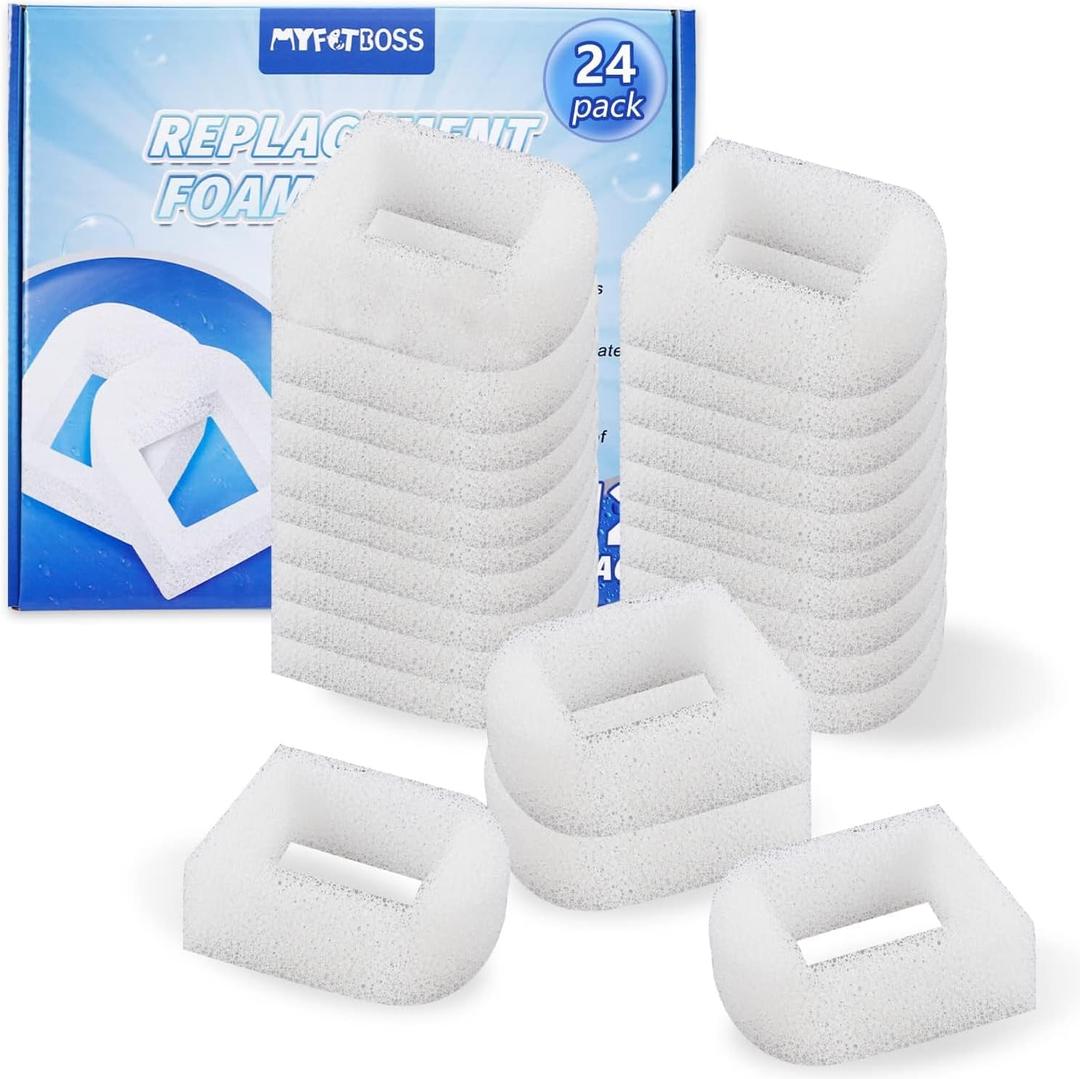 MyfatBOSS 12PCS Carbon Filter Replacement for Cat and Dog Water Fountain - Compatible With Drinkwell Pet Fountain Avalon Pagoda Seascape