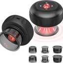 Gnortz 7-in-1 Electric Cupping Set, 12 Levels Cupping Kit for Massage Therapy for Targeted Pain Relief, Knots, Aches, Muscle Soreness - 2Pcs(Black)