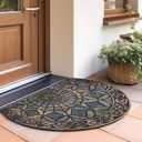 CHICHIC Entrance Door Mat Large 24 x 36 Inch Entry Way Doormat Front Door Rugs Outdoors Heavy Duty Welcome Mat Non Slip Rubber Back Low Profile for Garage, Patio, High Traffic Area, Grey