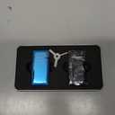 2 Pack Mini Butane Lighter, Double Jet Torch Lighter with Visible Window, Refillable and Adjustable Pocket Lighter, Great Little Gift for Men and Women, Black and Blue (Without Gas)