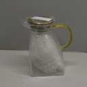 Baffect Water Pitcher, High Borosilicate Glass Jug with Stainless Steel Lid, Leakproof Fridge Door Carafe for Hot or Cold Beverage (1.8 L/63 oz.)