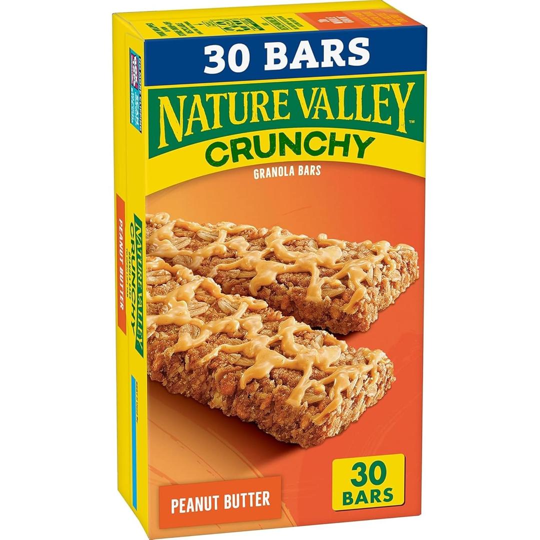 3 x Nature Valley Crunchy Granola Bars, Peanut Butter, 30 Ct, 22.35 oz (15 Pouches)
