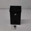 Metal Suggestion Box Donation Box with Slot Drop Box with Loc（10.2×5.6×2.8inch） Ballot Box for Home Office Outdoor （Black）