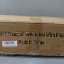 Zoomster Trampoline Replacement Enclosure Poles with Clamp and Hardware Fits 6 Straight Poles Trampoline (No Tool Needed. Can be Assembled by only one Adult) (15FT Pole with Net)