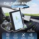 6-Pack HEPA Cabin Air Filter Fits for Tesla Model Y 2020-2025 2026, Model Y 2025 2026 Refresh Juniper Launch Activated Carbon Cabin Intake Filter Replace#165837500A 165837600A Car Accessories