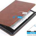 CoBak Case with Stand for Kindle Paperwhite 12th Gen 2024 Released (7") & Kindle Colorsoft Signature Edition - Durable PU Leather Cover with Auto Sleep Wake, Card Slot, Hand Strap Feature, Vintage