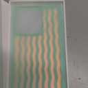 Rectangle Case for iPhone 16 Pro Case for Women Girls Boys, with Iridescent Wave Pattern and Cute Candy Color Design, Kawaii Aesthetic Girly Protective Phone Cover, Light Green