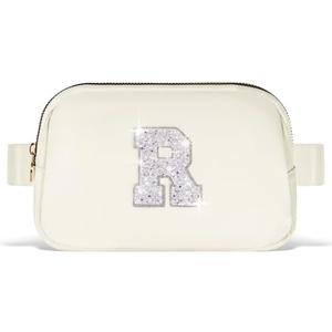 Uygafly Teacher Appreciation Gifts,End of Year Teacher Gifts,Teacher Thank You Gifts Ideas from Student,Crossbody Bag Belt Bag Trendy Cute Stuff - White R,Cream