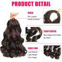 French Curl Braiding Hair 12 Inch Drak Brown Curly Braiding Hair 8 Packs Pre Stretched French Curl Braids Loose Wavy Synthetic Hair Extensions for Black Women (12 inch 8 packs)