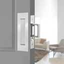 Recessed Finger Flush Pulls with Edge Pull -Sliding Closet Door Handles Hardware Suitable for Pocket Door,Closet Door,Sliding Doors, Barn Door Handle (Sliver, 7Inch) (Silver)