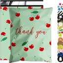 Thank You Poly Mailer 10x13 Inch 100 Pcs, Waterproof and Tear-Resistant Shipping Bags for Clothing, Strong Mailing Bags with Self-Seal, Cute Packaging Bags for Small Business - Cherry