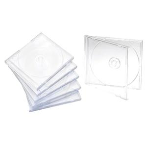 Maxtek 10.4 mm Standard Single Clear CD Jewel Case with Assembled Clear Tray, 25 Pack