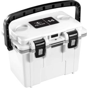 Pelican Elite 8 Quart Personal Cooler (White/Gray)
