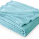 Bedsure Fleece Throw Blanket for Couch River Blue - Lightweight Plush Fuzzy Cozy Soft Blankets and Throws for Sofa, 50x70 inches (Throw XL (50" x 70"))