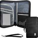 Travel Document Organizer&Passport Wallet - RFID Blocking, Lightweight & Waterproof Large Capacity Travel Passport Holder Women & Men for Travel Essentials