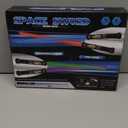 Cawiew 4 Pack Light up Sword Saber with FX Sound (on-Off Control) and Full Retractable Handle, 4 Colors LED Glow in The Dark Toy for Kids Adult