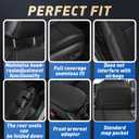 RAV4 Full Coverage Car Seat Cover for Toyota RAV4 2019 2020 2021 2022 2023 2024 2025 Hybrid (Not for 2019-2025 Hybrid/Prime SE,XSE)-Premium Leather,All-Around Protection-Black