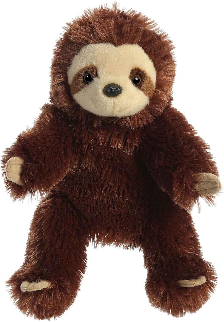 Aurora Interactive Hand Puppet Sloth Stuffed Animal - Storytelling Adventures - Playful Learning - Brown 11.5 Inches