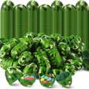Seenelling 100 Pcs Unfilled Camo Easter Eggs Bulk Colorful Camouflage Plastic Candy Eggs Holiday Basket Stuffers Containers for Easter Hunt Party Supplies Decorations, 2.36in(Military Green)