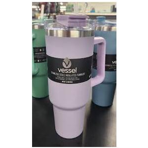 Vessel Stainless Steel Insulated Tumbler with Handle, 40 oz, Purple