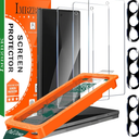 IMBZBK [Auto-Dust Removal] 3 Pack Front Screen Protector for Samsung Galaxy Z Fold 7, [Military Grade Shatterproof] 9H+ Tempered Glass + 3 Camera Lens Protector accessories, Ultra Durable, Pack Of 3