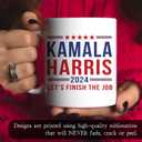 Kamala Harris 2024 11oz Ceramic Coffee Mug First Female Madam President Cup Woman Equal Rights Gifts for Democrats