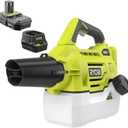 RYOBI ONE+ 18-Volt Lithium-Ion Cordless Mister with 2.0 Ah Battery and Charger Included Green