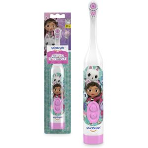 Gabby's Dollhouse Kids Spinbrush Electric Battery Toothbrush, Soft Bristles