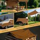 Canvas Tarp 10x20ft 22Mil Water-Resistant Tarps with Aluminum Grommets, 14OZ UV-Resistant Tarpaulin,Heavy-Duty Multi-Use Cloth Covers for Wood/Car/Roof/Boat/Camp/Canopy