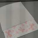 Marspark 100 Sheet Pink Bow Wax Paper Coquette Ribbon Bowknot Wrapping 11.4 x 11 Inches Lovely Pink Tissue Paper for Sandwich Burgers Greaseproof Wrapping for Picnic Birthday Wedding Party Packing