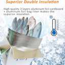 Insulated Cold Shipping Boxes with Liners, 4 Pack 26'' x 11'' x 19'', for Perishable Frozen Food, White (TB261119L-4)