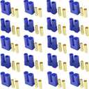 10 Sets EC5 Battery Connector Adapter Gold-Plated 5mm Banana Plug Bullet Male Female Connector for RC ESC Lipo Battery
