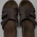 KuaiLu Womens Fashion Orthotic Slides Ladies Lightweight Athletic Yoga Mat Sandals Slip On Thick Cushion Slippers Sandals With Comfortable Plantar Fasciitis Arch Support (8, Brown)