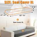 Sofa Cover Washable Sectional Couch Covers Sofa Slipcovers for 3 Cushion Couch Pet Friendly L Shaped Couch Protector for Dogs