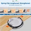 DLLT LED Recessed Ceiling Lights: Black 12 Pack 4 Inch 5CCT Ultra-Thin Lighting with Junction Box for Bedroom - 900LM Brightness 9W Eqv 80W Dimmable Canless Wafer Downlight with ETL&FCC