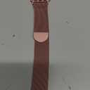 Original Stainless Steel Milanese Loop Compatible with Apple Watch Band 38mm 40mm 41mm 42mm 44mm 45mm 46mm 49mm, Magnetic Clasp Band for iWatch Series 11 10 9 8 7 6 5 4, SE 3 2 1 Ultra3 2, Women & Men (Pink)