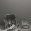 Fisher-Price SpaceSaver High Chair Navy Foliage, portable infant-to-toddler dining chair and booster seat with easy clean up features (Pacific Pebble)