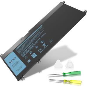 IKFJQCOA 33YDH 56Wh Laptop Battery Compatible with Dell Inspiron 17 7000 7778 7779 7786 7773 15 7577 G3 3579 3779 G5 5587 G7 7588 13 3380 3480 14 3490 15 3590 3580 PVHT1 P30E 81PF3 081PF3 15.2V 4-cell