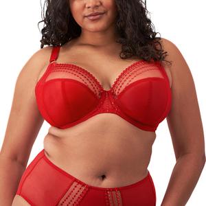 Elomi Women's Plus Size Matilda Underwire Plunge Bra Haute Red (46DD)