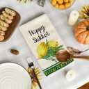 Artoid Mode Lemons Happy Sukkot Kitchen Towels Dish Towels, 18x26 Inch Hebrew Etrog Lulav Decoration Hand Towels Set of 2