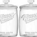 2 Pack Cookie Jar, 1 Gallon Glass Jar with Airtight Lids - Large Wide Mouth Mason Jar for Kitchen Pantry& Laundry Room, Glass Apothecary Canisters Sets for Candy, Flour, Rice, Coffee, Display